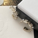 CHANEL🇫🇷Xiaoxiang curved diamond edge ring earrings