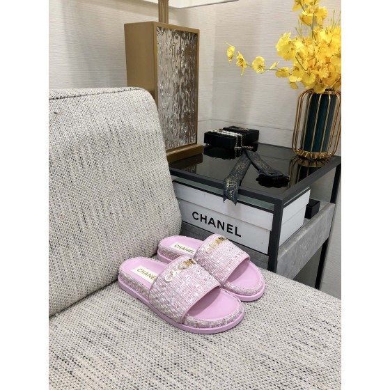 CHANEL 2022 early spring latest honey slippers fashion versatile series imported sheepskin cushioned feet