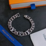 Louis Vuitton vintage silver bracelet couple's version 22cm20cm18cm changeable length
