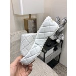 CHANEL 2022 early spring latest slope heel slippers fashionable and versatile series wear-resistant rubber outsole