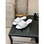 CHANEL 2023 spring and summer latest electric embroidery honey slippers Imported leather outsole
