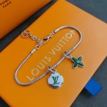 Louis Vuitton vintage silver bracelet couple's version 22cm20cm18cm changeable length