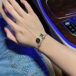 Louis Vuitton vintage silver bracelet couple's version 22cm20cm18cm changeable length