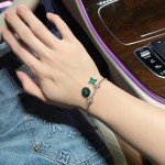 Louis Vuitton vintage silver bracelet couple's version 22cm20cm18cm changeable length