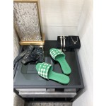 CHANEL 2023 spring and summer latest electric embroidery honey slippers Imported leather outsole