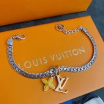 Louis Vuitton vintage silver bracelet couple's version 22cm20cm18cm changeable length