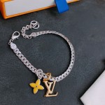 Louis Vuitton vintage silver bracelet couple's version 22cm20cm18cm changeable length