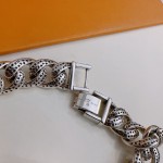 Louis Vuitton vintage silver bracelet couple's version 22cm20cm18cm changeable length