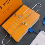 Louis Vuitton vintage silver bracelet, couple's version, length 60 cm, changeable