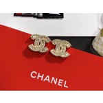 CHANEL🇫🇷Xiaoxiang square diamond letter crystal diamond stud earrings