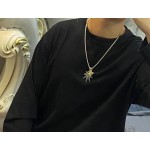 Louis Vuitton vintage silver necklace, couple's version, chain length 60 cm, changeable