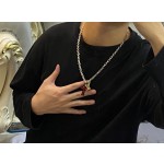 Louis Vuitton vintage silver bracelet, couple's version, length 60 cm, changeable