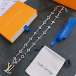 Louis Vuitton vintage silver necklace, couple's version, chain length 60 cm, changeable