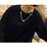 Louis Vuitton vintage silver necklace, couple's version, chain length 60 cm, changeable