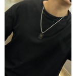 Louis Vuitton vintage silver necklace, couple's version, chain length 60 cm, changeable