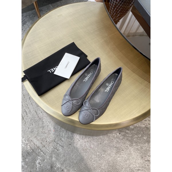 CHANEL ballet shoes Imported custom leather Italy imported leather outsole