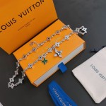 Louis Vuitton vintage silver necklace, couple's version, chain length 60 cm, changeable