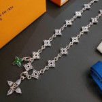 Louis Vuitton vintage silver necklace, couple's version, chain length 60 cm, changeable