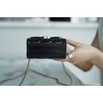 𝗖𝗛𝗔𝗘𝗡𝗟✦ Early Autumn New Double Ball Phone Bag Black➿