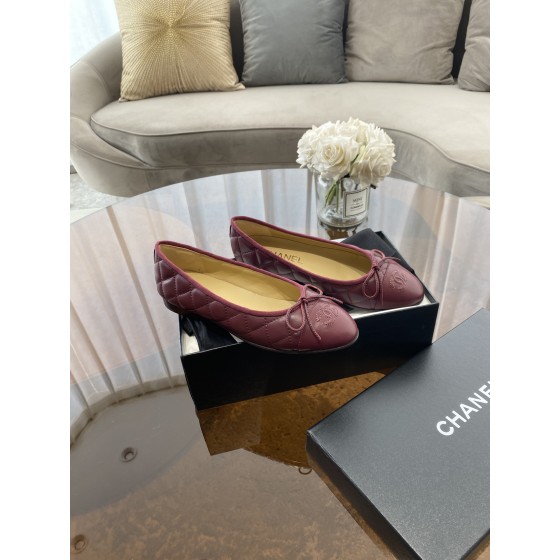 CHANEL ballet shoes Imported custom leather Italy imported leather outsole