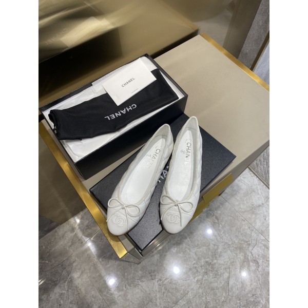 CHANEL ballet shoes Imported custom leather Italy imported leather outsole