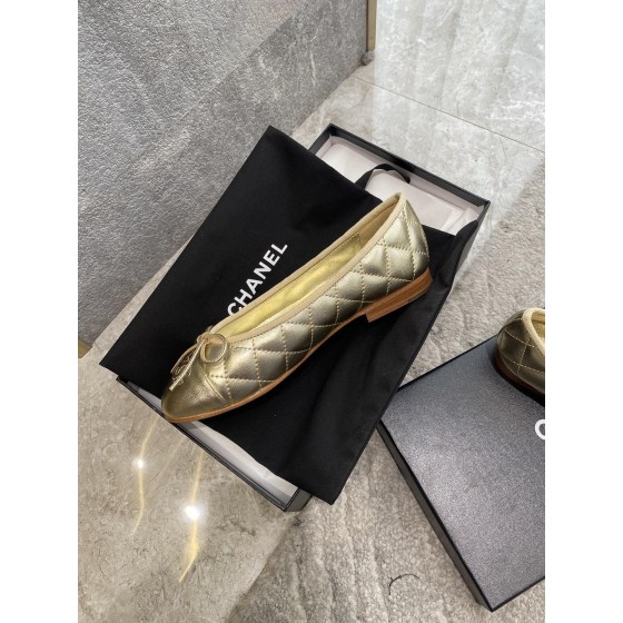 CHANEL ballet shoes Imported custom leather Italy imported leather outsole