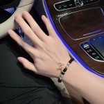 Louis Vuitton 🇷🇼 multi-element onyx thai silver style bracelet