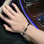 Louis Vuitton 🇷🇼 multi-element onyx thai silver style bracelet