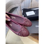 CHANEL ballet shoes Imported custom leather Italy imported leather outsole