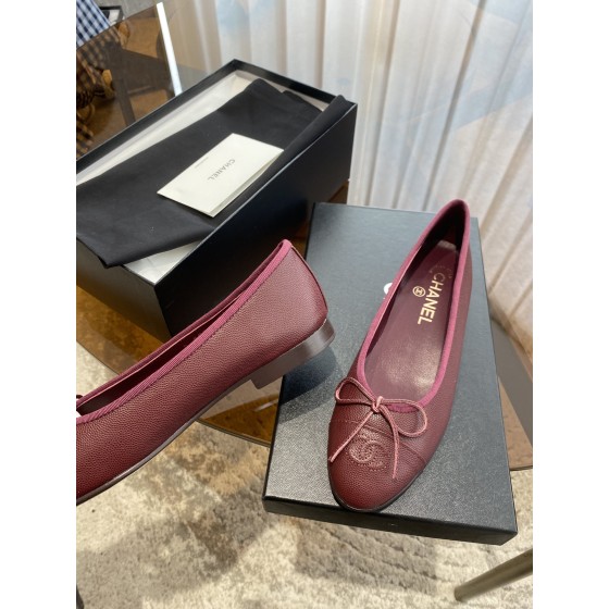 CHANEL ballet shoes Imported custom leather Italy imported leather outsole