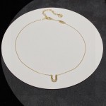 Louis Vuitton Early Spring 2023 Vintage LV monogram U necklace