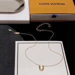 Louis Vuitton Early Spring 2023 Vintage LV monogram U necklace