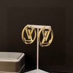 Louis Vuitton Early Spring 2023 stud earrings Vintage LV monogram earrings