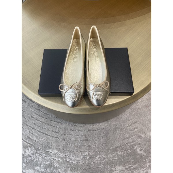 CHANEL ballet shoes Imported custom leather Italy imported leather outsole