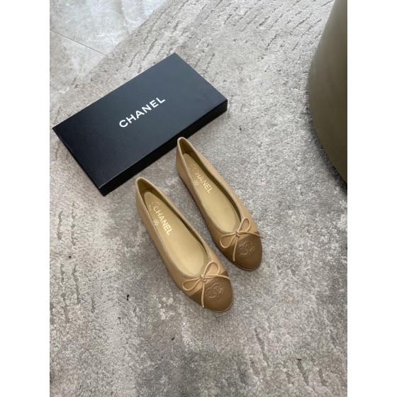 CHANEL ballet shoes Imported custom leather Italy imported leather outsole