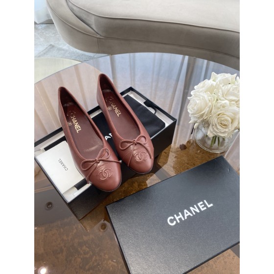 CHANEL ballet shoes Imported custom leather Italy imported leather outsole