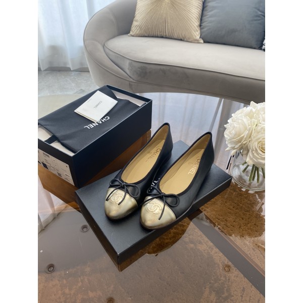 CHANEL ballet shoes Imported custom leather Italy imported leather outsole