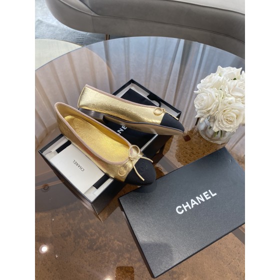 CHANEL ballet shoes Imported custom leather Italy imported leather outsole