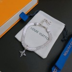 Louis Vuitton vintage silver bracelet couple's version 22cm20cm18cm changeable length