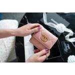 𝗖𝗛𝗔𝗘𝗡𝗟✦ in goatskin leather 🐐 19 Series Short Clip Maiden Pink