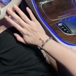 Louis Vuitton vintage silver bracelet couple's version 22cm20cm18cm changeable length