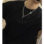 Louis Vuitton vintage silver necklace, couple's version, chain length 60 cm, changeable