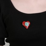 CHANEL🇫🇷Xiaoxiang's latest heart💗Lambskin earrings love💗double C brooch