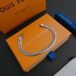 Louis Vuitton vintage silver bracelet couple's version 22cm20cm18cm changeable length