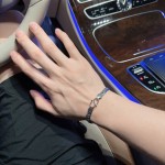 Louis Vuitton vintage silver bracelet couple's version 22cm20cm18cm changeable length