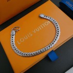 Louis Vuitton vintage silver bracelet couple's version 22cm20cm18cm changeable length