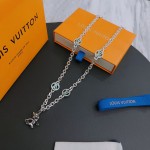 Louis Vuitton vintage silver necklace, couple's version, chain length 60 cm, changeable