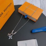 Louis Vuitton Rockabilly punk thai silver vintage silver necklace for couples with a 60cm chain length that can be changed