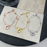 𝐆𝐮𝐜𝐜𝐢 New ICON series hollow heart-shaped pendant love bracelet