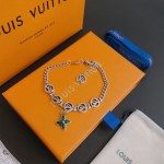 Louis Vuitton vintage silver bracelet couple's version 22cm20cm18cm changeable length